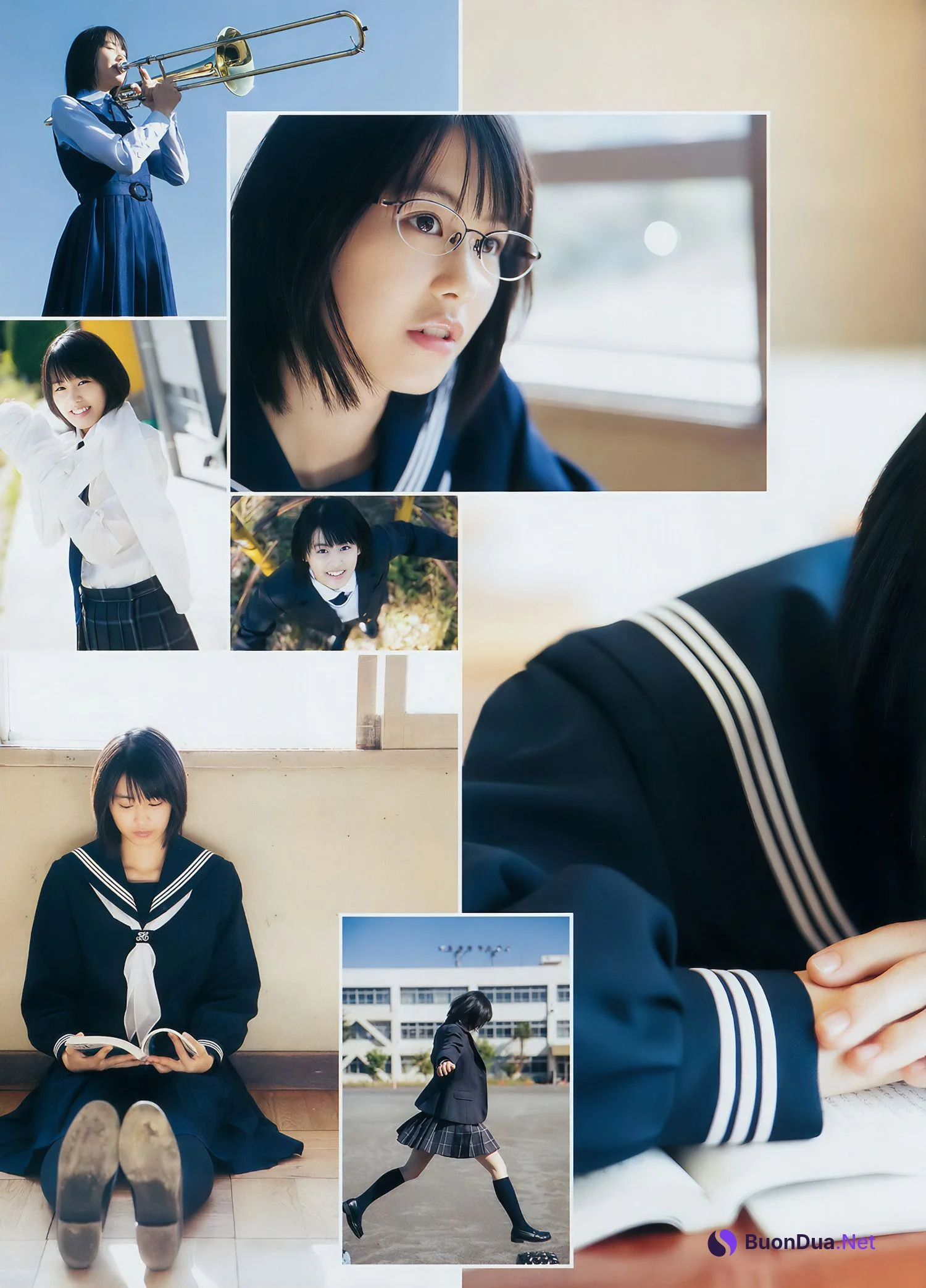 松田るか・岡田紗佳・竹内愛紗, Young Jump 2018 No.02 (ヤングジャンプ 2018年2号) - Photo 15