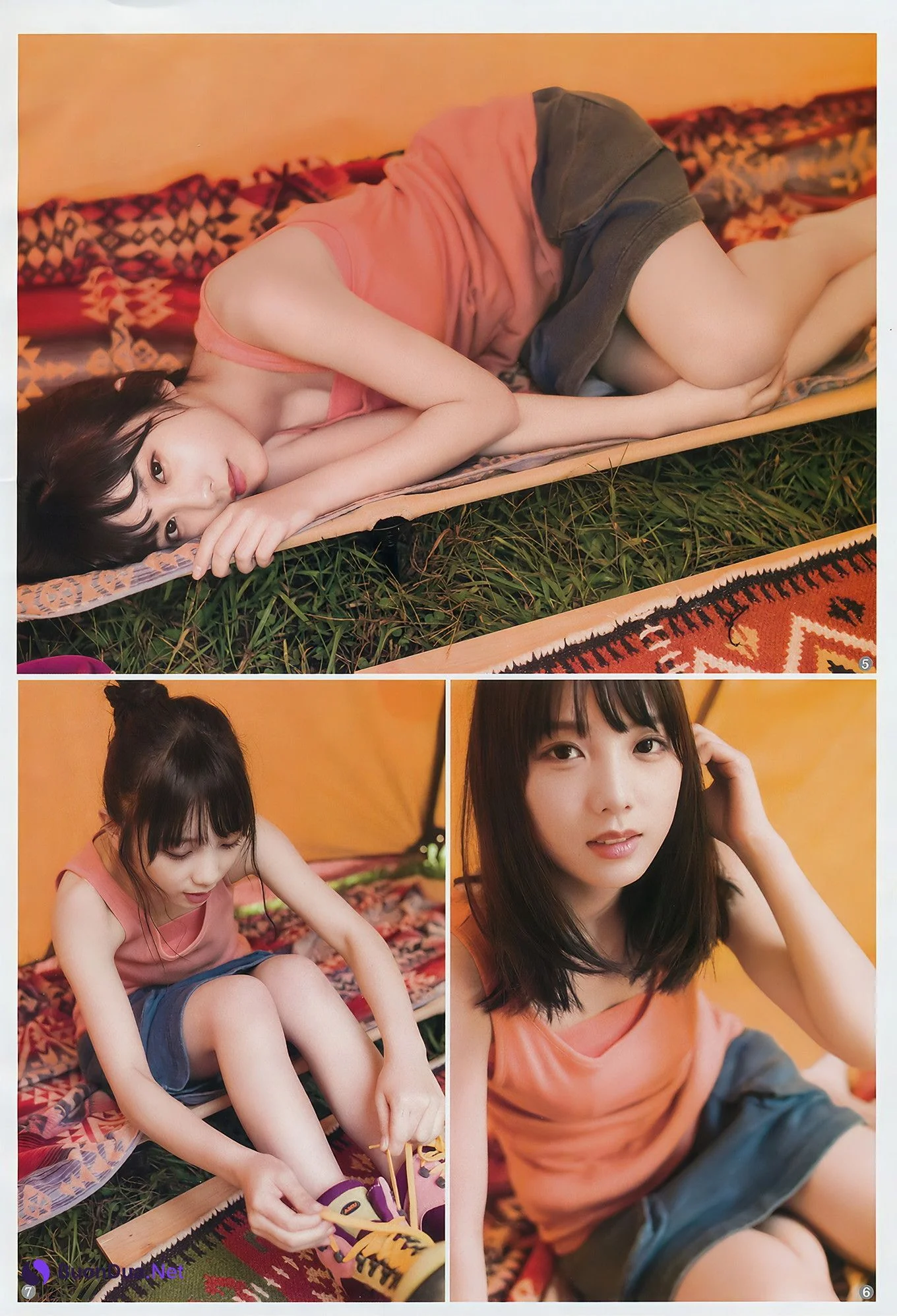 与田祐希 田中えれな 宮﨑優, Young Jump 2018 No.49 (ヤングジャンプ 2018年49号) - Photo 5
