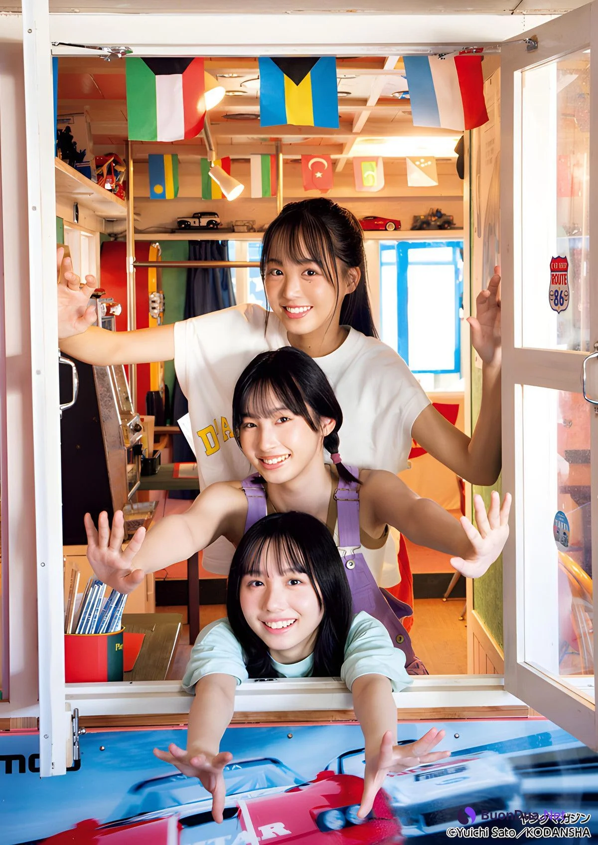 立仙百佳 沖侑果 福田朱里, Young Magazine 2024 No.07 (ヤングマガジン 2024年7号) - Photo 11