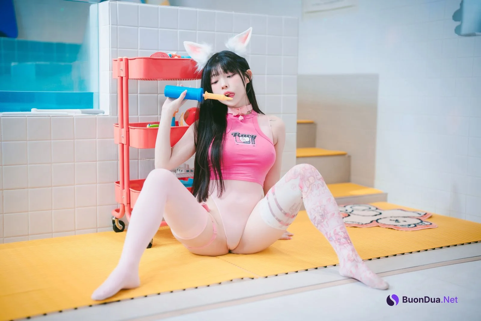 Yudi 유디, DJAWA “Pink Bunny & Black Cat” Set.01 - Photo 12
