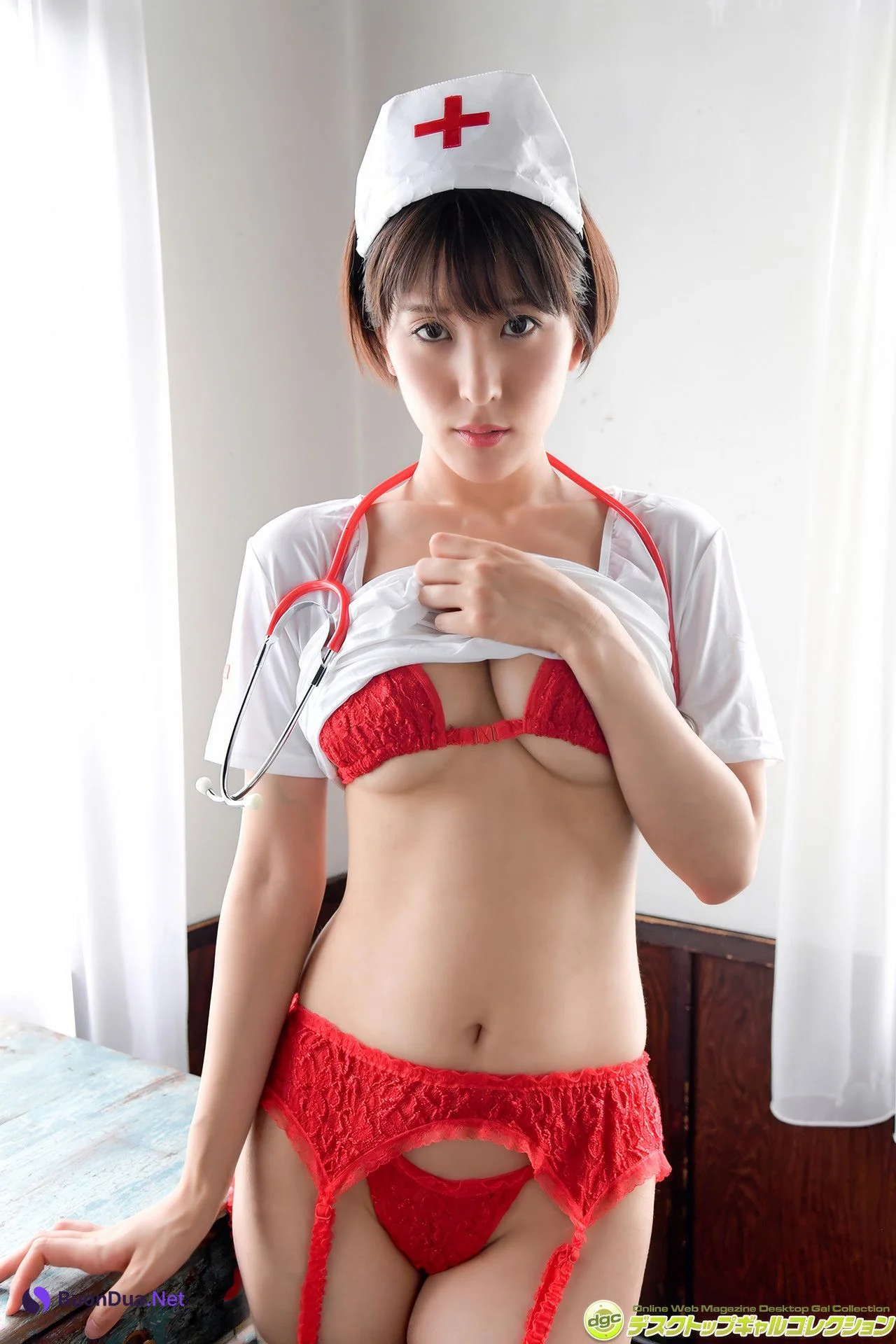 Yumi Asahina 朝比奈祐未, DGC 写真集 自慢のエロボディにカメラがイン・アウト！ Set.02 - Photo 7