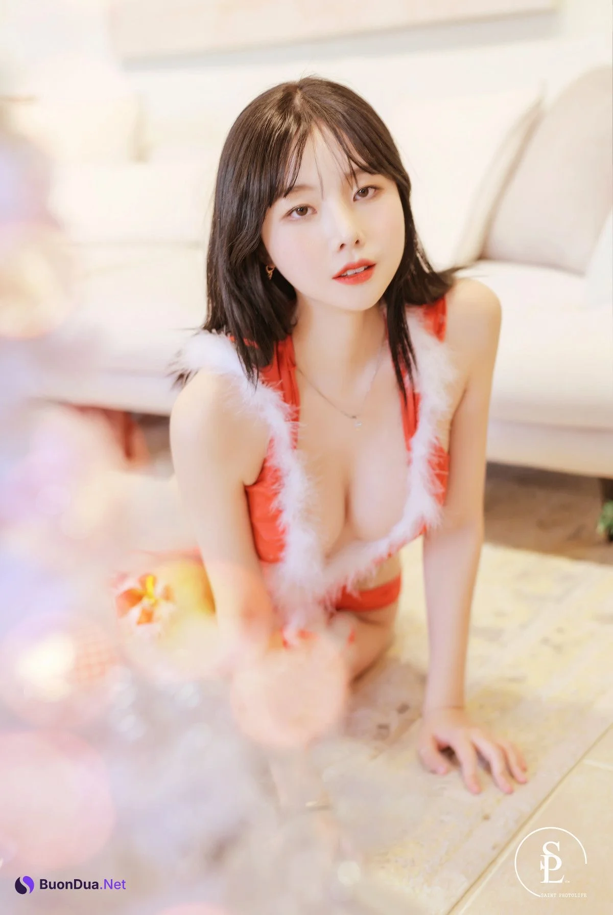 Yuna 유나, [SAINT Photolife] Merry Yuna’s Xmas Set.02 - Photo 5