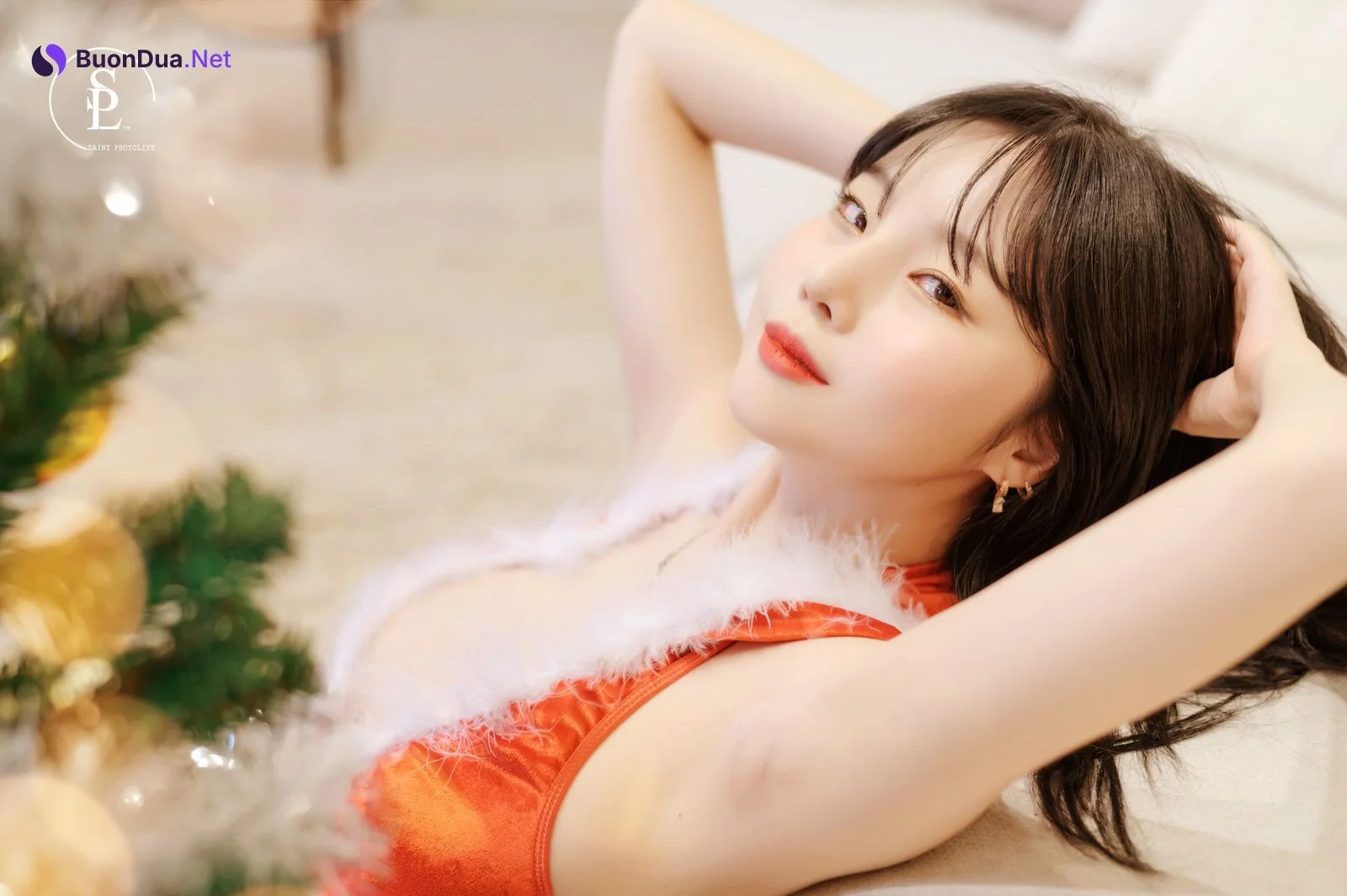 Yuna 유나, [SAINT Photolife] Merry Yuna’s Xmas Set.02 - Photo 7