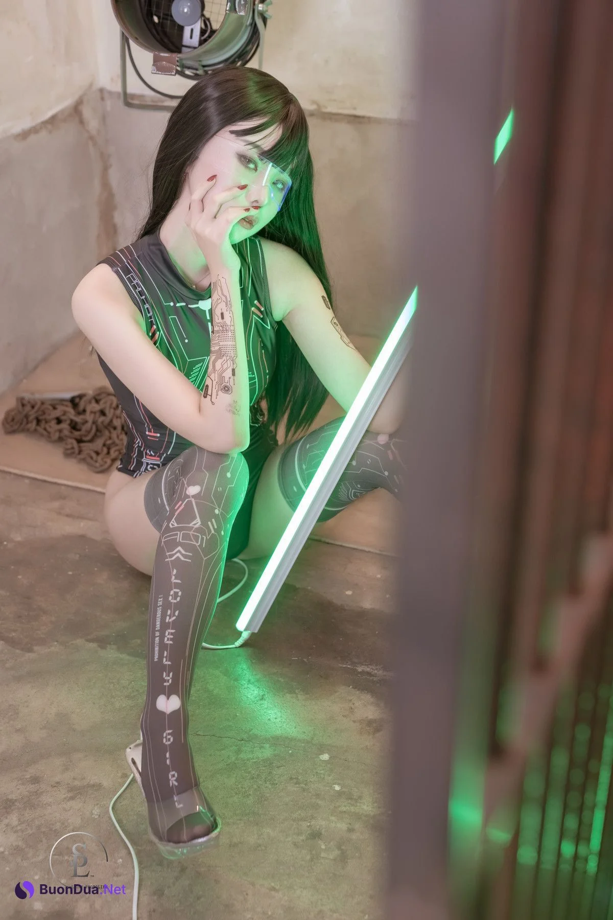 Yuna 유나, Saint PhotoLife Vol.46 Cyber Punk Set.02 - Photo 16