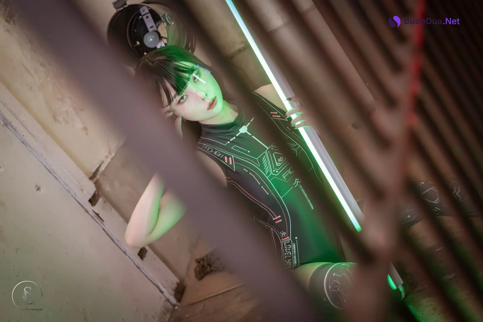 Yuna 유나, Saint PhotoLife Vol.46 Cyber Punk Set.02 - Photo 18