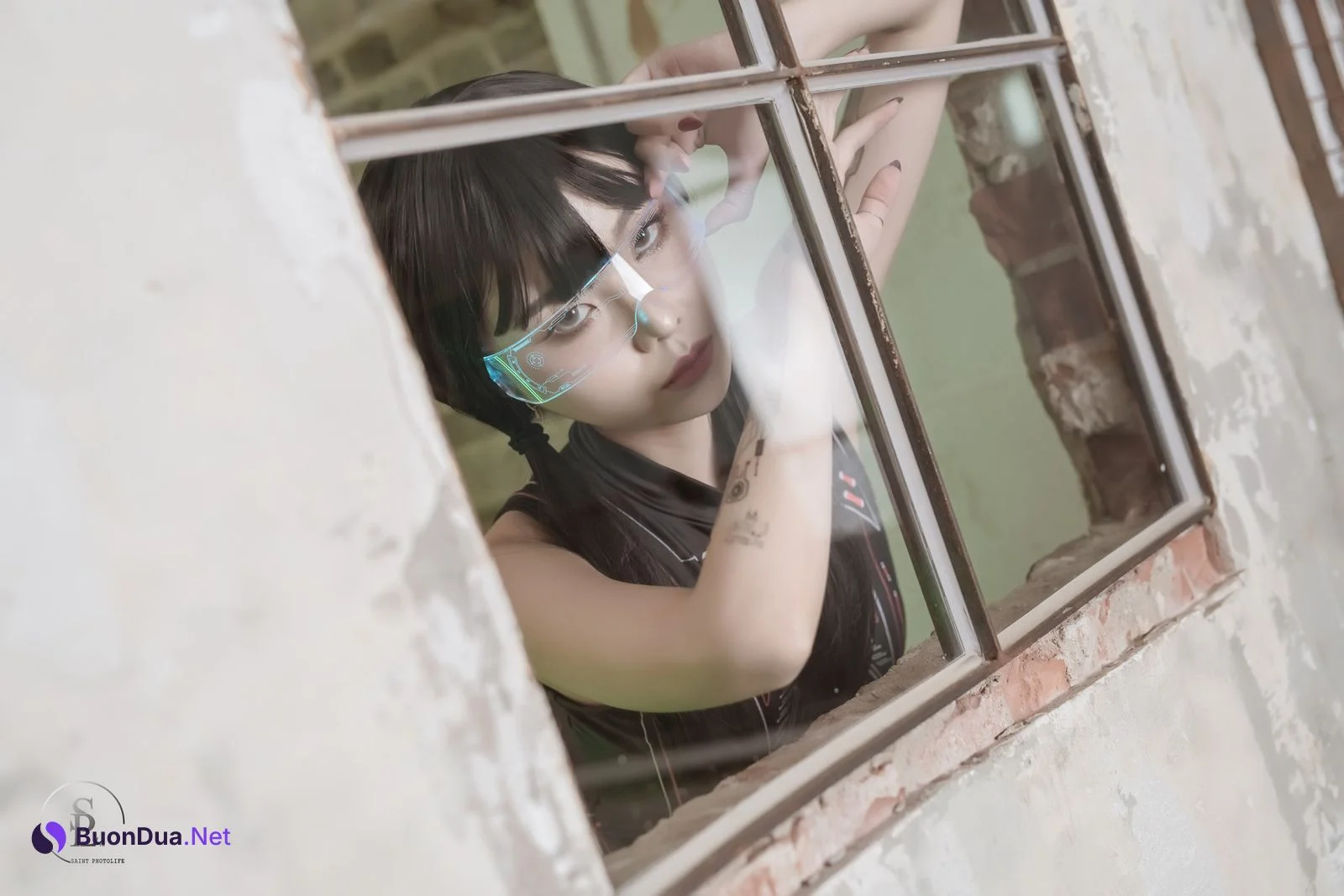 Yuna 유나, Saint PhotoLife Vol.46 Cyber Punk Set.02 - Photo 3