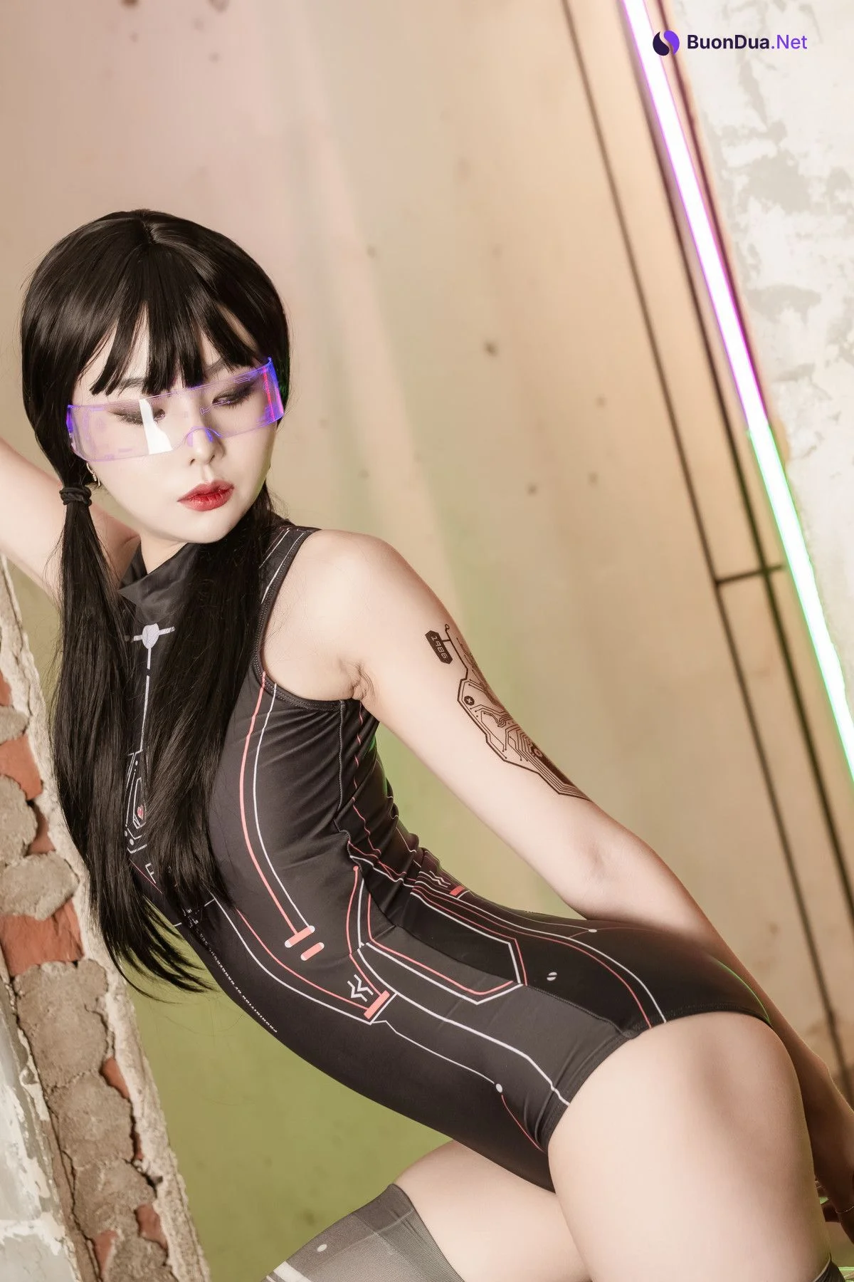 Yuna 유나, Saint PhotoLife Vol.46 Cyber Punk Set.02 - Photo 8