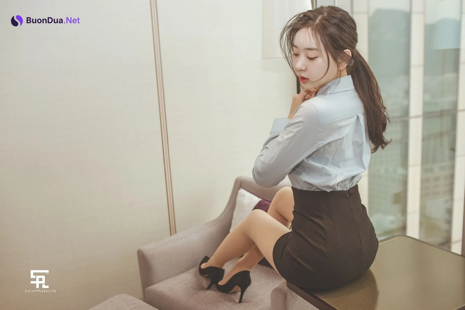 Zenny 신재은, [SAINT Photolife] OL Office Lady - Photo 2
