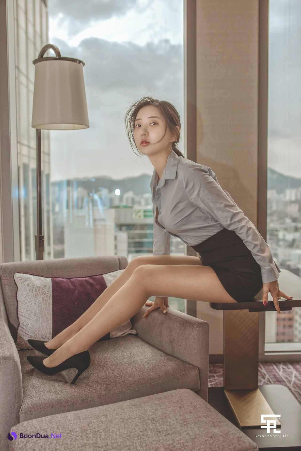 Zenny 신재은, [SAINT Photolife] OL Office Lady - Photo 4