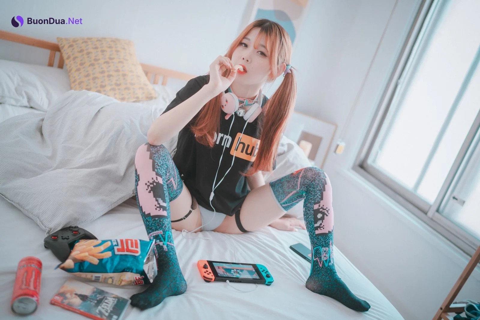 ZIA.Kwon 권지아, [DJAWA] Porn Hub Girl (Black ver) - Photo 15