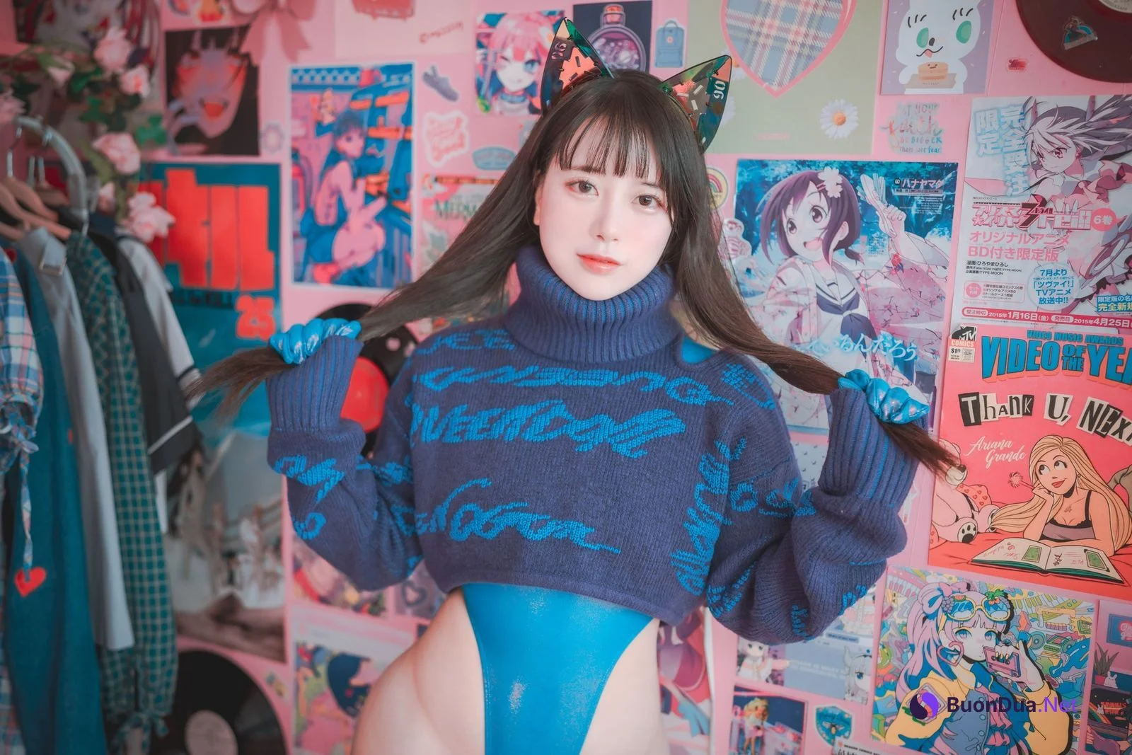 ZziZzi, [DJAWA] Cyber Cat in Mystique Blue Set.01 - Photo 6